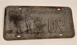 Vintage 1970 Saskatchewan Green Lettering White Vehicle License Plate Metal Tag 90 277