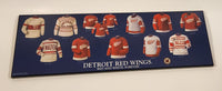 Detroit Red Wings NHL Ice Hockey Team "Red and White. Forever" Jersey History 5" x 15" Wall Plaque Board