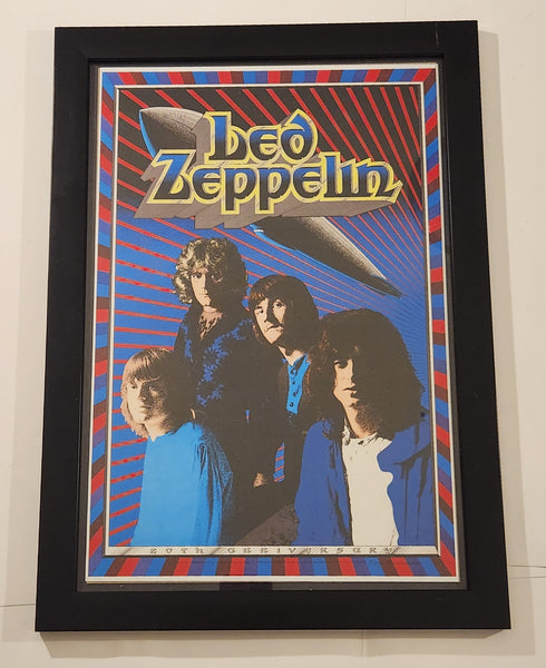 1989 ArtRock Led Zeppelin 20th Anniversary Framed Litho Print by Gary ...