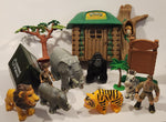 Animal World Veterinary Hut People, Animals, Trees, Tent Plastic Toy Play Set