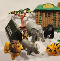 Animal World Veterinary Hut People, Animals, Trees, Tent Plastic Toy Play Set