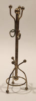 Vintage Coat Rack Dollhouse Brass Miniature 6" Tall