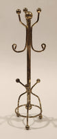 Vintage Coat Rack Dollhouse Brass Miniature 6" Tall