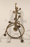 Vintage Coat Rack Dollhouse Brass Miniature 6" Tall