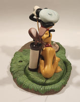 Walt Disney Classics Collection Canine Caddy Mickey Mouse Golding and Pluto Ceramic Figures and Base