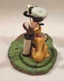 Walt Disney Classics Collection Canine Caddy Mickey Mouse Golding and Pluto Ceramic Figures and Base