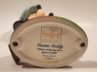 Walt Disney Classics Collection Canine Caddy Mickey Mouse Golding and Pluto Ceramic Figures and Base