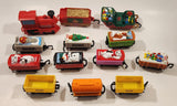 Rare Vintage Coca Cola Mexico Santa Clause Train Cars with Removeable Tops Plastic Toy Set