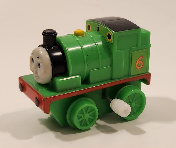 1997 Tomy Britt Allcroft Thomas &amp; Friends Percy Green Plastic Wind Up Toy Train Locomotive