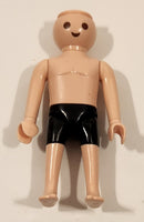 Geobra PlayMobil Shirtless Male in Black Swim Suit Toy Figure No Hair