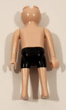 Geobra PlayMobil Shirtless Male in Black Swim Suit Toy Figure No Hair