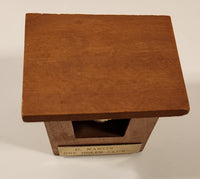 One Holer Club Outhouse Shaped Wood Golf Trophy Award