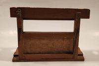 Vintage Pipe Station Wood Four Hole Pipe Stand Holder