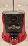 Vintage Continental Gumball Candy Dispenser Machine Coin Bank Metal with Glass Globe 11" Tall