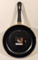 Kitchen Frying Pan Shaped 14" Wall Clock with Fork and Knife Hands