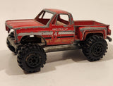 Rare Vintage Yatming No. 1091 4x4 Chevy Pickup Truck Red Die Cast Toy Car Vehicle