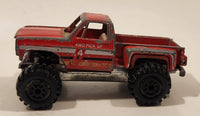 Rare Vintage Yatming No. 1091 4x4 Chevy Pickup Truck Red Die Cast Toy Car Vehicle