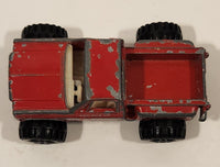 Rare Vintage Yatming No. 1091 4x4 Chevy Pickup Truck Red Die Cast Toy Car Vehicle