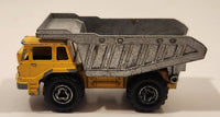 Majorette No. 274 Benne Carriere Quarry Super Dump Truck 1/100 Scale Yellow Grey  Die Cast Toy Car Vehicle