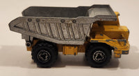 Majorette No. 274 Benne Carriere Quarry Super Dump Truck 1/100 Scale Yellow Grey  Die Cast Toy Car Vehicle