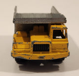 Majorette No. 274 Benne Carriere Quarry Super Dump Truck 1/100 Scale Yellow Grey  Die Cast Toy Car Vehicle