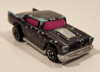 1991 Hot Wheels Convertables Shiftin 50’s '57 Chevy Black Teal Die Cast Toy Car Vehicle