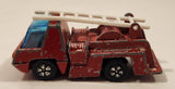 Vintage PlayArt Fire Engine Ladder Truck Red Die Cast Toy Car Rescue Emergency Vehicle Made in Hong Kong