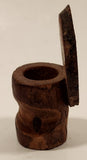 Vintage Banff Alberta Toilet Shaped Little John Toothpick Holder Wood