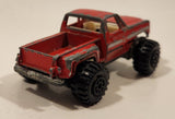 Rare Vintage Yatming No. 1091 4x4 Chevy Pickup Truck Red Die Cast Toy Car Vehicle