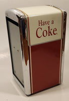 1992 Coca Cola Have a Coke Red White and Chrome Napkin Dispenser