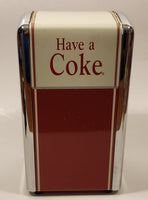 1992 Coca Cola Have a Coke Red White and Chrome Napkin Dispenser