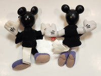 2001 McDonald's Disney House Of Mouse Minnie Mouse and Mickey Mouse 5 1/2" Tall Toy Plush Stuffed Characters Set of 2