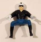 Vintage 1970s 1980s CHIPS TV Show Police Highway Patrolman Motorcycle Rider 2 3/4" Rubber Toy Figure