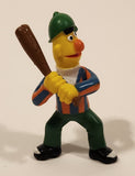 Vintage Applause Muppets Sesame Street Bert Baseball Player Holding A Bat Character 2 3/4" Tall Toy Figure