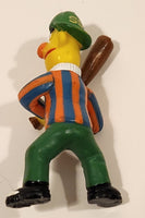 Vintage Applause Muppets Sesame Street Bert Baseball Player Holding A Bat Character 2 3/4" Tall Toy Figure