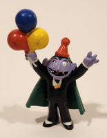 Applause Muppets Count Von Count Holding Balloons Toy 3 3/4" PVC Toy Figure