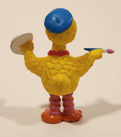 Vintage Applause Sesame Street Big Bird as Painter Artist 3 3/4" Tall PVC Toy Figure