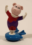 2021 McDonald's Sing 2 Rosita Pig On Blue Board 4" Tall Plastic Toy Figure