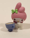 2024 Jazwares Sanrio Hello Kitty & Friends My Melody with Coffee Mug 2 3/8" Tall Toy Figure