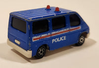 Majorette Sonic Flashers No. 243 Ford Transit Van Police Blue 1/60 Scale Die Cast Toy Car Vehicle