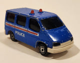 Majorette Sonic Flashers No. 243 Ford Transit Van Police Blue 1/60 Scale Die Cast Toy Car Vehicle