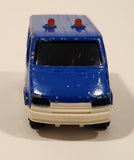 Majorette Sonic Flashers No. 243 Ford Transit Van Police Blue 1/60 Scale Die Cast Toy Car Vehicle