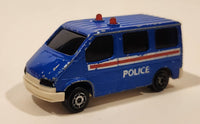 Majorette Sonic Flashers No. 243 Ford Transit Van Police Blue 1/60 Scale Die Cast Toy Car Vehicle