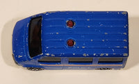 Majorette Sonic Flashers No. 243 Ford Transit Van Police Blue 1/60 Scale Die Cast Toy Car Vehicle