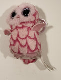 2014 Ty Beanie Boos Pinky The Owl Stuffed Plush Toy Clip