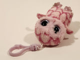 2014 Ty Beanie Boos Pinky The Owl Stuffed Plush Toy Clip