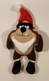 1992 McDonald's Warner Bros. Looney Tunes Taz Tasmanian Devil with Santa Hat 10" Tall Stuffed Character Plush Toy