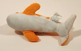 Manley Toy Direct Orange and White Dolphin 8 1/2" Long Stuffed Plush Toy