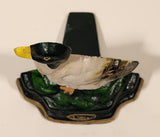 Pat's Home & Garden Mallard Duck Hand Painted Small 4" Cast Iron Door Stop