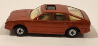 Vintage 1982 Lesney Matchbox No. 8 Rover 3500 Dark Orange Bronze Die Cast Toy Car Vehicle with Opening Sun Roof